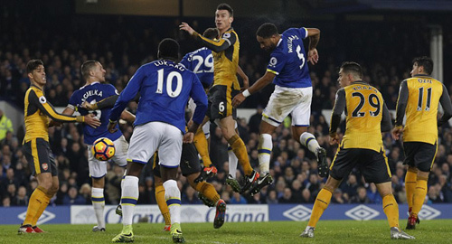 Video bàn thắng Everton 2-1 Arsenal