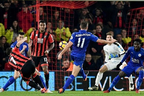 Video bàn thắng Bournemouth 1-0 Leicester: