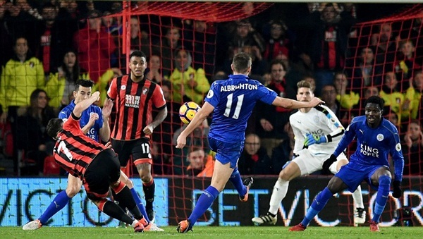 Video bàn thắng Bournemouth 1-0 Leicester: