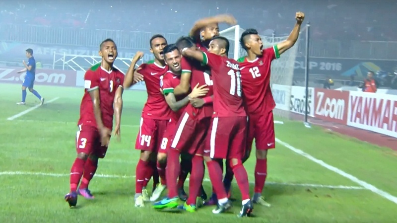 Video bàn thắng Indonesia 2-1 Thái Lan