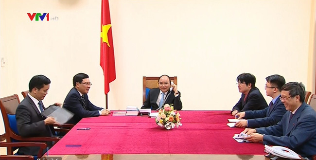 Thủ tướng điện đàm với Tổng thống đắc cử Donald Trump