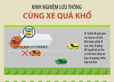 Kinh nghiệm lưu thông cùng xe siêu trường, siêu trọng