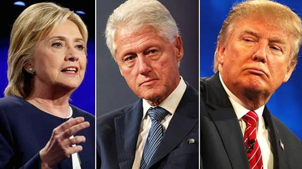 Trump và nhà Clinton không ngừng đấu tố nhau