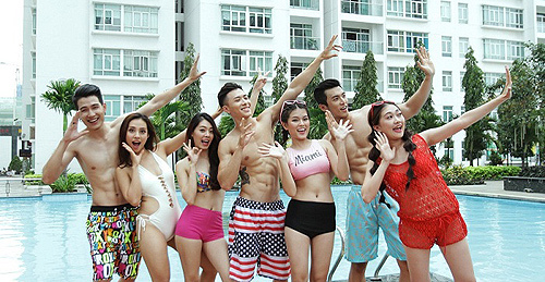 Trai xinh gái đẹp ‘quậy tưng’ trong Hồ Bơi Đại Chiến