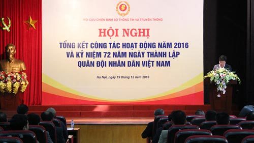 Hội Cựu chiến binh Bộ TT&TT tổng kết công tác năm 2016 và Kỷ niệm 72 năm Ngày thành lập QĐND Việt Nam