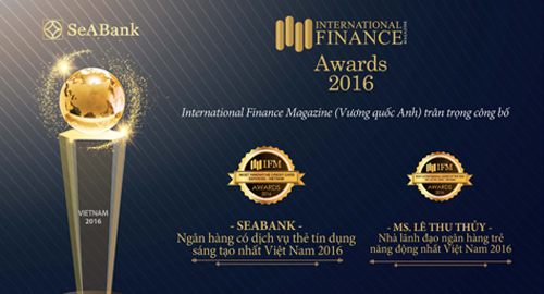 IFM vinh danh SeABank ở hạng mục dịch vụ thẻ tín dụng