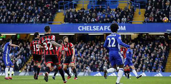 Video bàn thắng Chelsea 3-0  Bournemouth