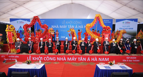 Tân Á Đại Thành khởi công nhà máy gần 500 tỷ đồng