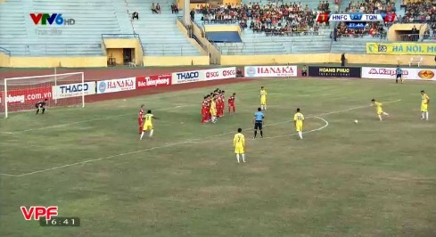Hà Nội FC vs Than Quảng Ninh phút thứ 3
