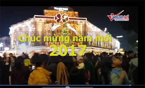 Hân hoan đón khoảnh khắc giao thừa 2017