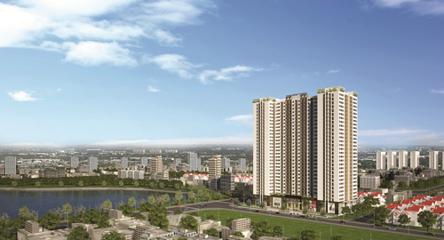 Park View Tower chuẩn bị cất nóc