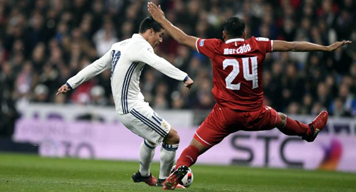 Ronaldo vắng mặt, James Rodriguez giúp Real thắng to