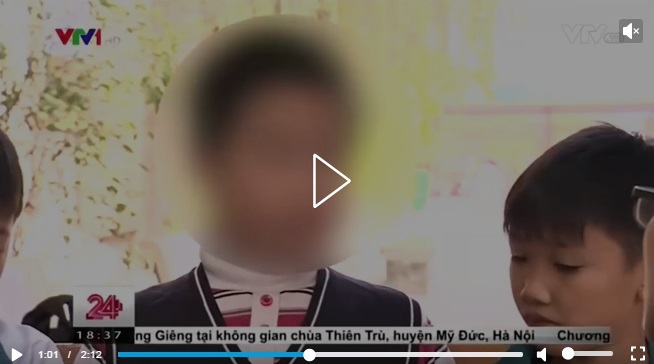 Bé trai bị 42 bạn tát đã đi học trở lại