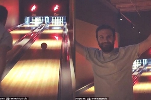 Juan Mata khoe tài chơi bowling bá đạo