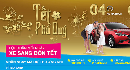 Nhận xe sang đón Tết vàng cùng VNPT