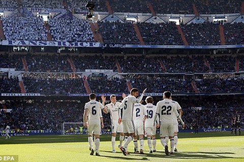 Video bàn thắng Real Madrid 5-0 Granada