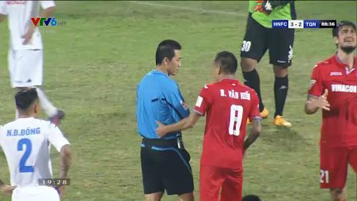 Than Quảng Ninh mất quả penalty cuối hiệp 2?