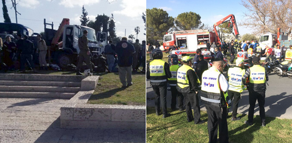 Tấn công xe tải ở Jerusalem, ít nhất 4 người chết