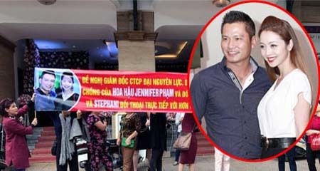 2.000 hội viên căng biển, trưng ảnh vợ chồng Jennifer Phạm đòi đối thoại