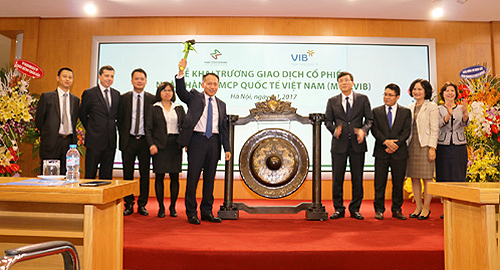Cổ phiếu VIB chính thức chào sàn