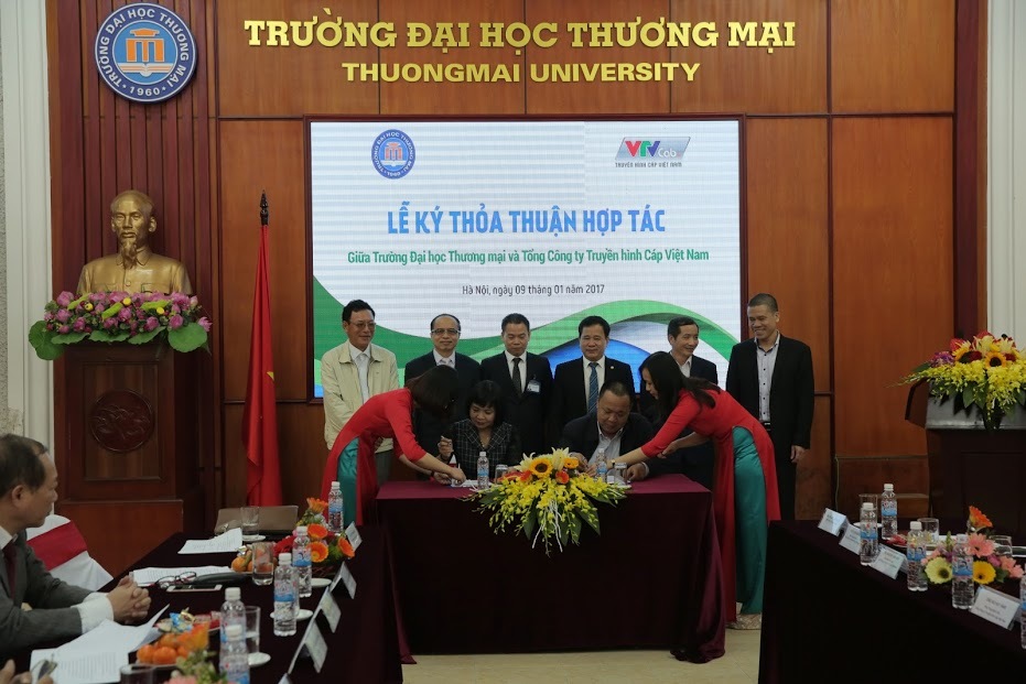 VTVcab ký thoả thuận hợp tác với Trường Đại học Thương mại