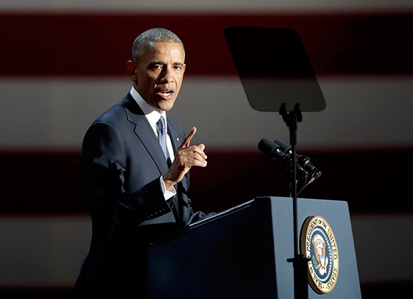 Xem lại những điểm nổi bật trong diễn văn từ biệt của Obama