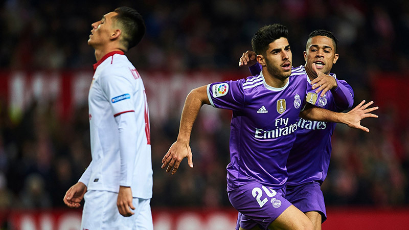 Video bàn thắng Sevilla 3-3 Real Madrid