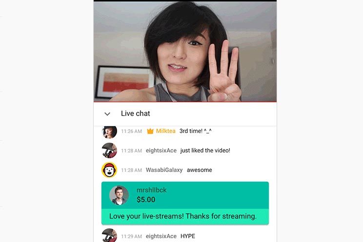 YouTube bổ sung tính năng Super Chat kiếm tiền cho người livestream