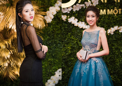 Hoa hậu Mỹ Linh, Ngọc Hân phong phanh trong giá lạnh