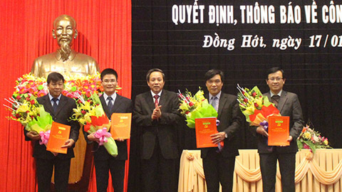 Nhân sự mới ở 5 tỉnh