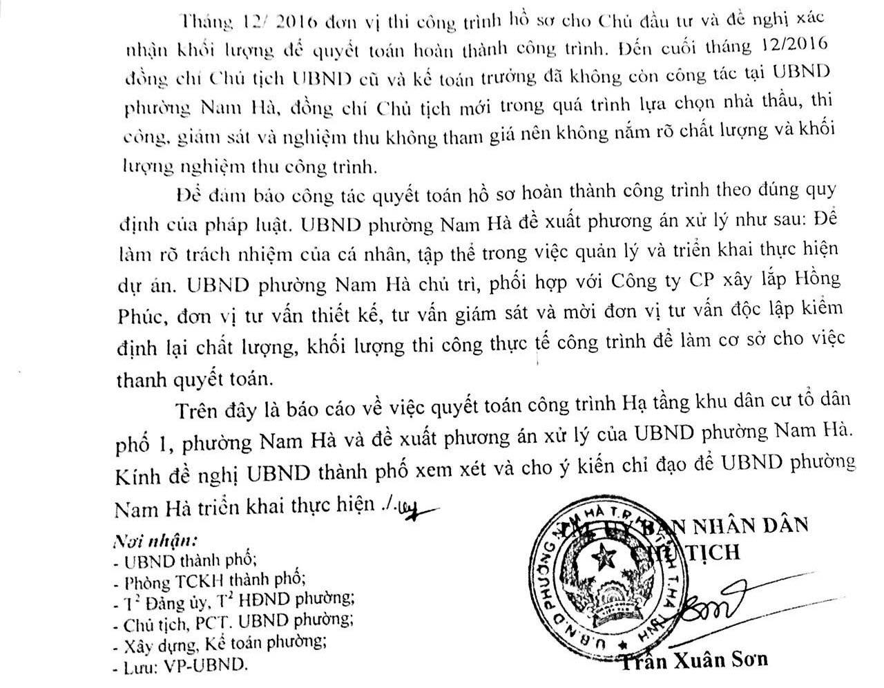 Hà Tĩnh: Ngâm 8 tỷ của nhà thầu vì không tin chủ tịch tiền nhiệm