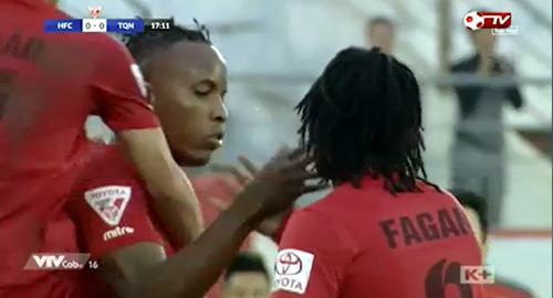 Hải Phòng goal phút 18