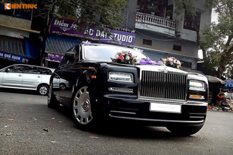 Rolls-Royce Phantom trị giá 28 tỷ rước dâu tại Hải Dương