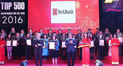 SeABank tiếp tục vào top 500 Doanh nghiệp lớn nhất VN