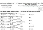 Đề thi thử nghiệm môn Tiếng Trung kỳ thi THPT quốc gia năm 2017