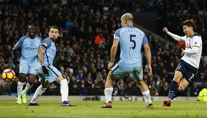 Video bàn thắng Man City 2-2 Tottenham