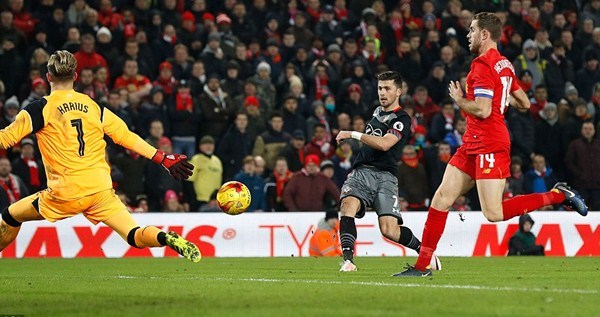 Video bàn thắng Liverpool 0-1 Southampton