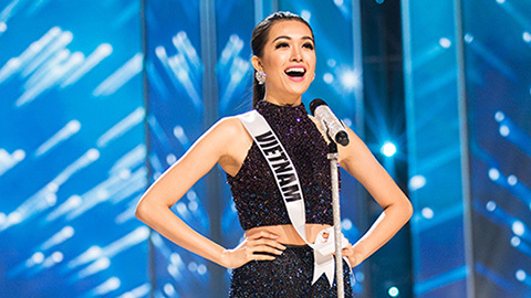 Phần giới thiệu của Lệ Hằng ở Bán kết Hoa hậu Hoàn vũ 2016