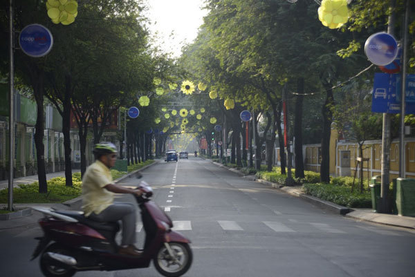 Buổi sáng đầu năm thảnh thơi hiếm hoi của người Sài Gòn