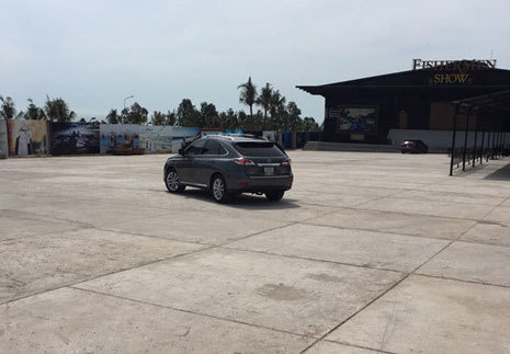 Nhóm đi xe Lexus gắn bảng