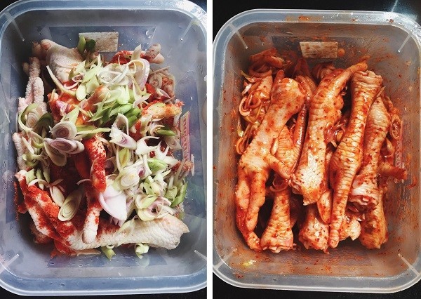 Cách nướng chân gà nướng nhâm nhi ngày gặp mặt