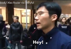 Chỉ nói 1 câu, nam sinh Trung Quốc khiến người biểu tình im lặng