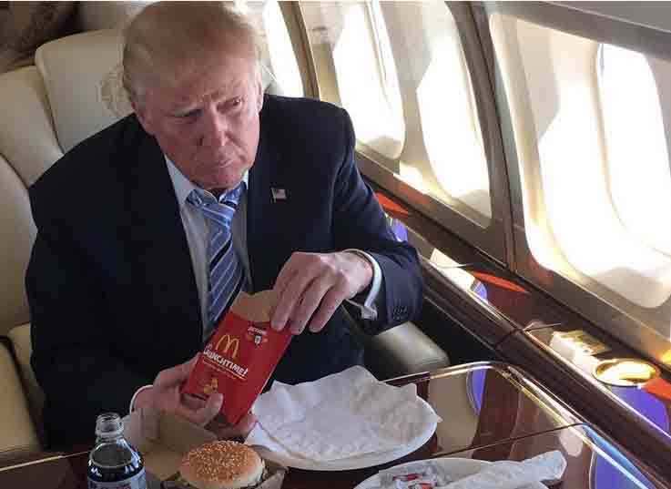 Hé lộ nguyên nhân Trump 'nghiện' đồ ăn nhanh