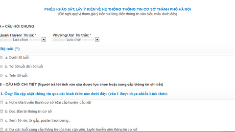 Hệ thống lấy ý kiến loa phường Hà Nội hoạt động trở lại