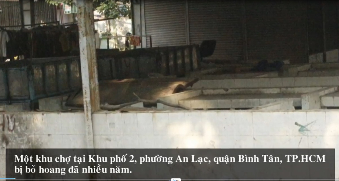 Khu chợ 'ma' giữa lòng Sài Gòn