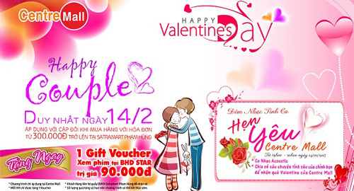 Valentine 2017: Siêu thị Satra khuyến mãi lớn