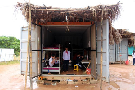 Cận cảnh những ngôi nhà bán trú cho học sinh vùng cao bằng… container