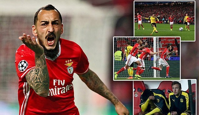 Video bàn thắng Benfica 1-0 Dortmund