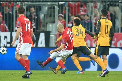 Bayern 1-0 Arsenal Robben goal 11