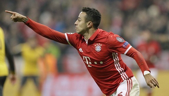 Bayern 3-1 Arsenal Thiago goal 56